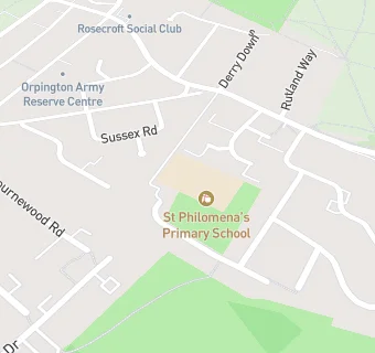 map for St Philomena's RC Primary School