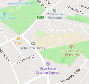 map for Oasis Academy Shirley Park