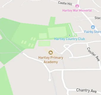 map for Hartley Primary School