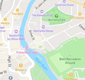 map for The Bathwick Pharmacy