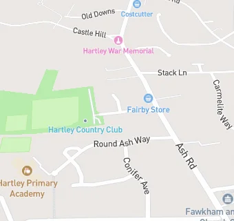 map for Hartley Country Club