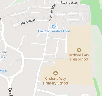 map for Nourish Contract Catering At Orchard Way Primary School