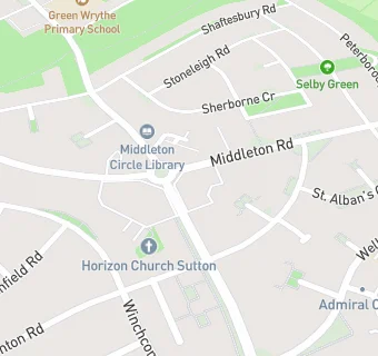 map for Green Wrythe Surgery