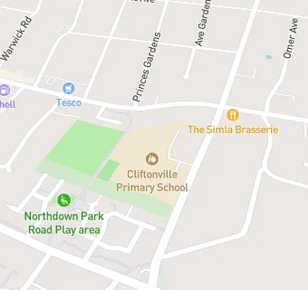 map for Cliftonville Primary School