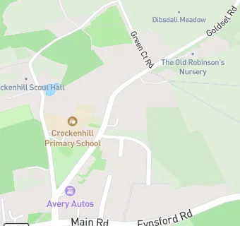 map for Crockenhill Primary School