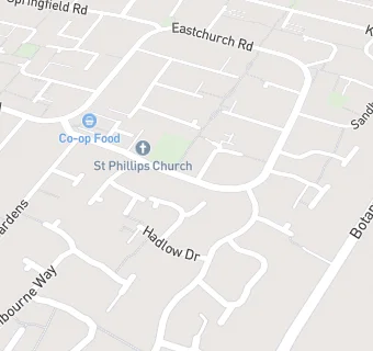 map for St Phillips Church