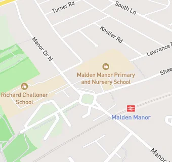 map for Old Malden Food \& Wine