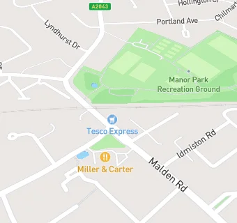 map for Tesco Express