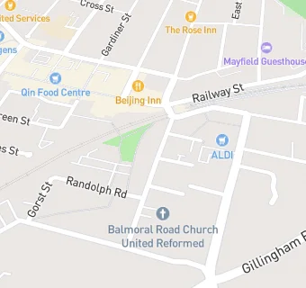 map for Balmoral Road Surgery