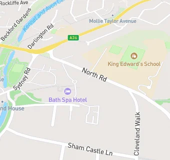 map for Bath Spa Hotel