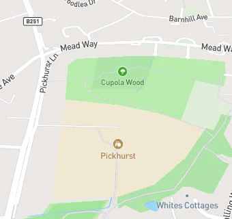 map for Pickhurst Junior School