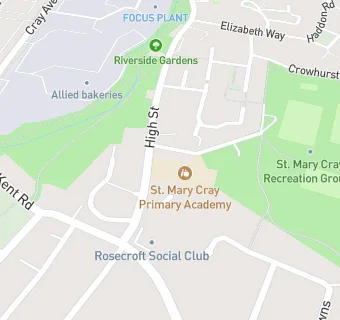 map for St Mary Cray Primary School