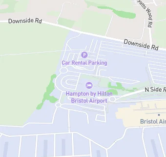 map for Hampton by Hilton