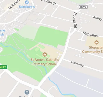 map for St Anne's RC Primary School