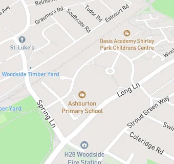 map for Ashburton Junior School
