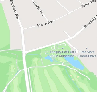 map for Langley Park Golf Club