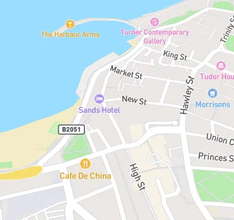 map for KFC - Margate