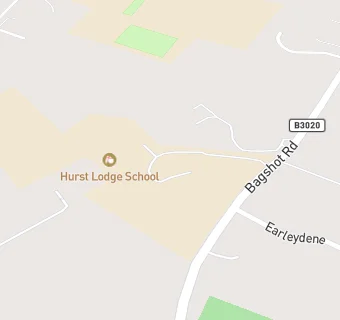 map for Hurst Lodge School