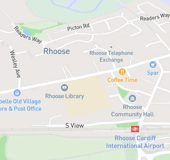 map for Rhws Primary School