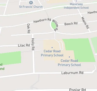 map for Cedar Primary School