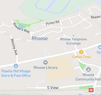 map for Rhws Primary School