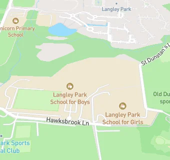 map for Langley Park School For Boys