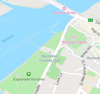 map for Rochester Cruising Club