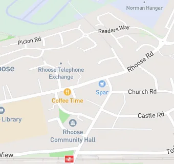 map for Rhoose & District Social Club