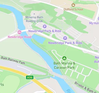 map for Bath Marina & Caravan Park