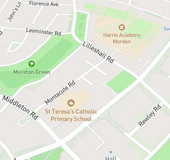 map for Cater Link at St Teresa's Primary School