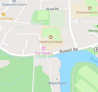 map for Halliford School