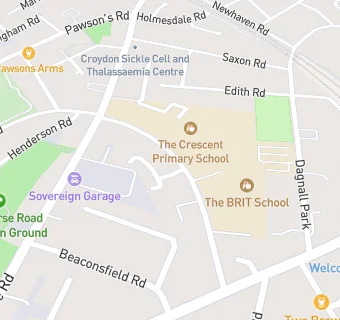 map for Selhurst Mathematics and Computing Specialist School