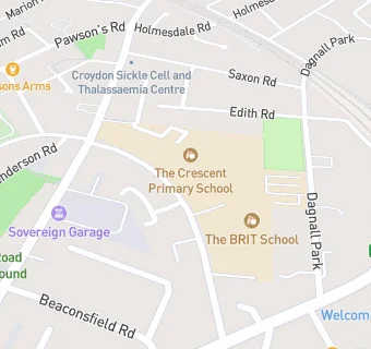 map for BRIT School for Performing Arts and Technology
