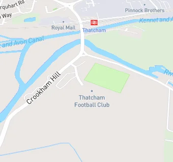 map for Thatcham Town Football Club