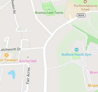 map for Bromley Town Bowling Club