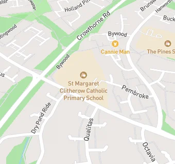 map for St Margaret Clitherow Catholic Primary School, Bracknell