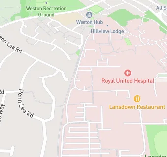 map for Royal United Hospital Catering Department