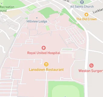 map for Royal United Hospital School