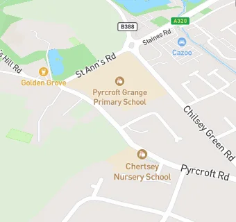 map for Pyrcroft Grange Primary School