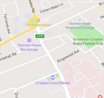 map for Thornton Heath College