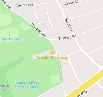 map for Woodies Freehouse