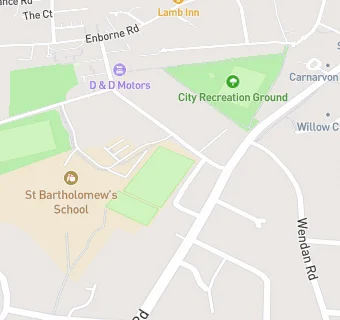 map for St Bartholomew's School