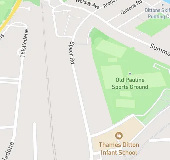 map for Thames Ditton First School