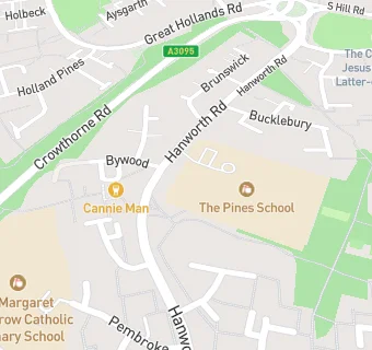 map for The Pines Junior School