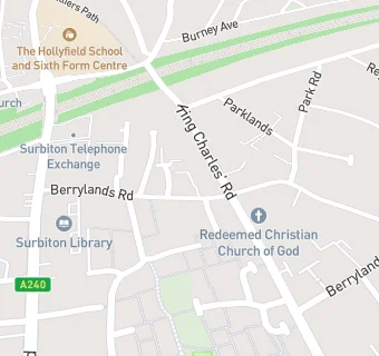 map for Surbiton Chinese Food Takeaway