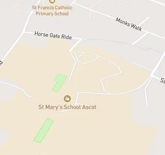 map for St Mary's School Ascot