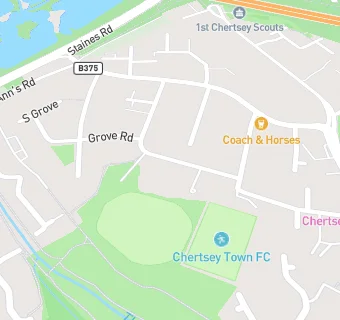 map for Chertsey Cricket Club