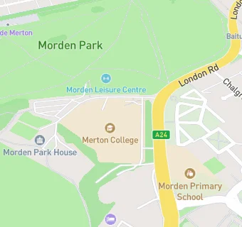 map for Merton College