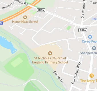 map for St Nicholas CofE Primary School