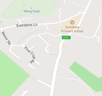 map for Harrison Catering Services at Evendons Primary School